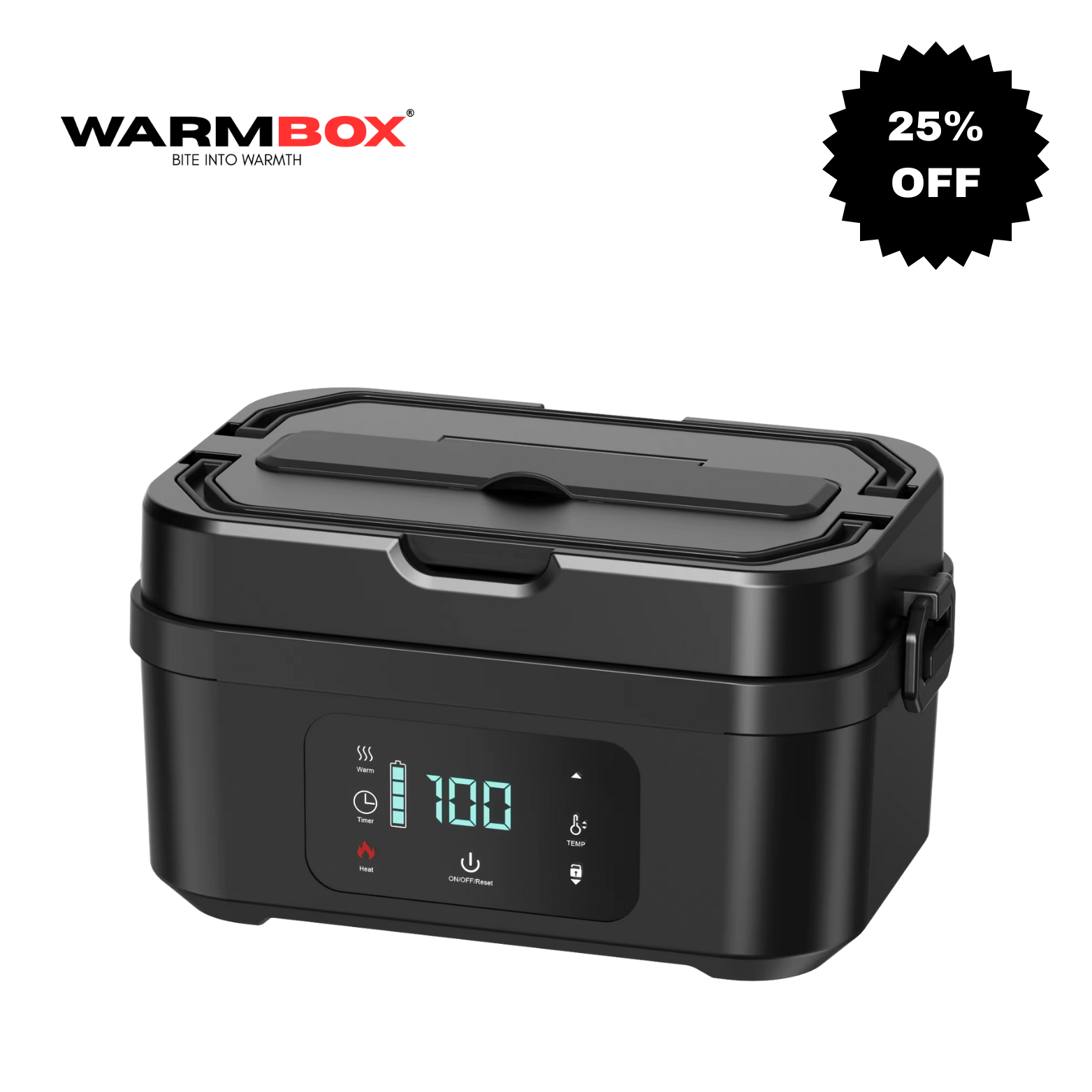 WarmBox™️ Portable Rechargeable Stainless Steel Electric Lunch Box