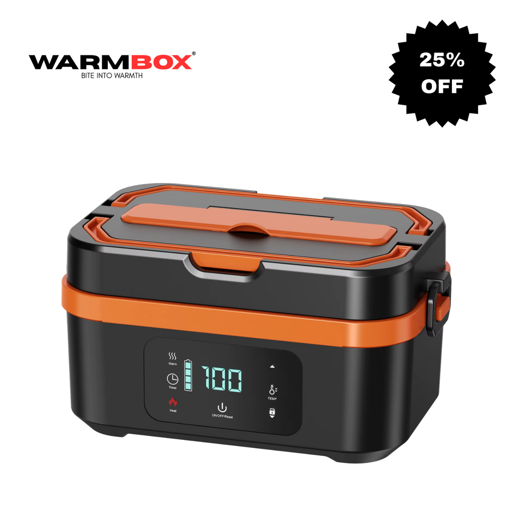 WarmBox™️ Portable Rechargeable Stainless Steel Electric Lunch Box
